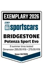 Autobild 2026: Sommerreifentest für Sportwagen Autobild 2026: Sportwagen-Sommerreifentest – Zweiter Platz