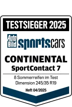 AutoBild 2025 Sommer-Sportwagen Reifentest