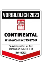AutoBild 2023 Winterreifentest