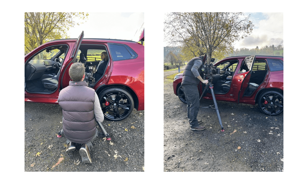 Blick hinter die Kulissen der BMW X3 Dreharbeiten
