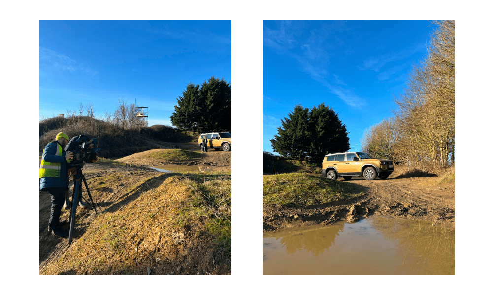 Bilder von den Dreharbeiten hinter den Kulissen zum Toyota Land Cruiser