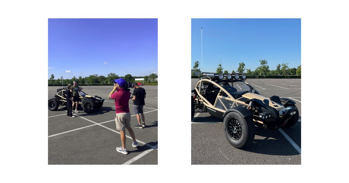 Hinter-den-Kulissen-Bilder vom Ariel Nomad Video-Dreh