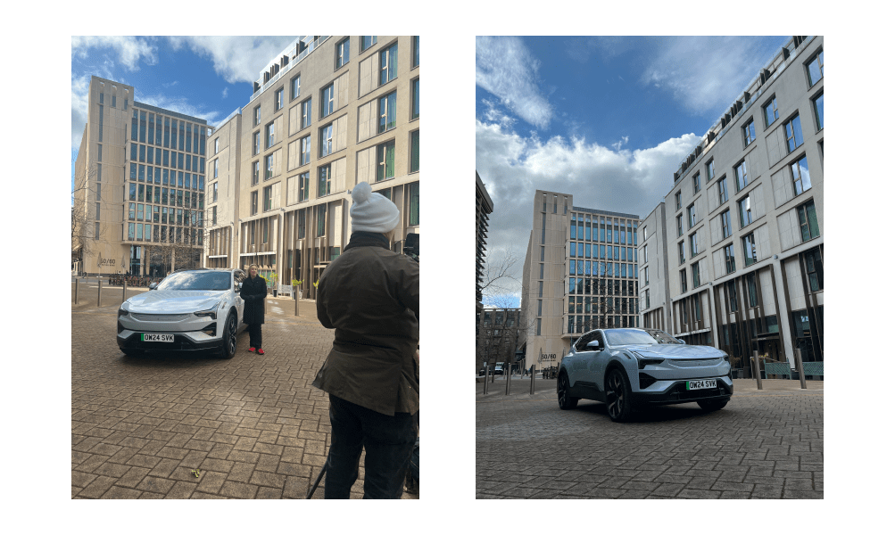 Bilder des Polestar 3 in der Stadt