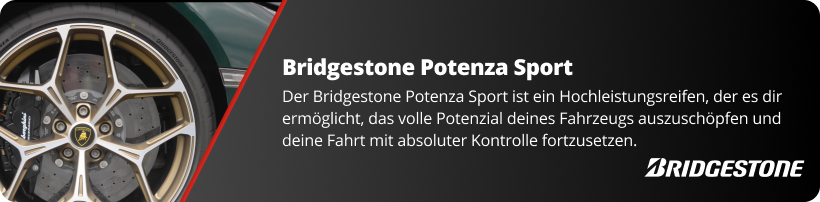 Bridgestone Potenza Sport Reifen Banner