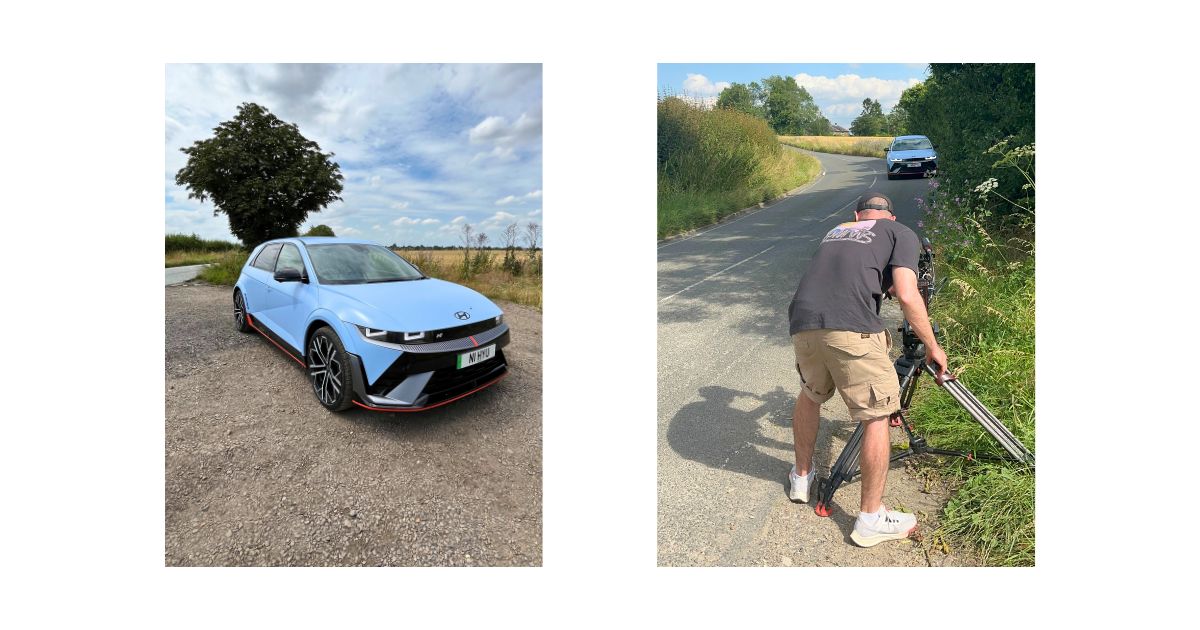 Bilder von den Dreharbeiten hinter den Kulissen zum Hyundai Ioniq 5 N