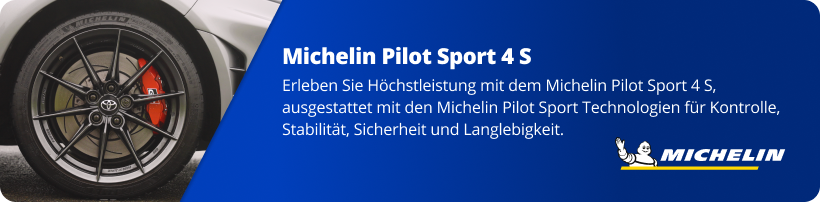 Michelin Pilot Sport 4 S Banner Reifen