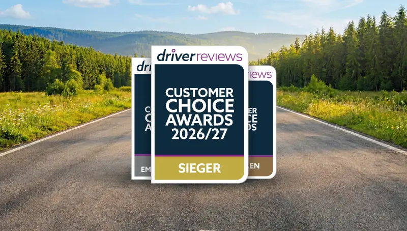 Distintivo di vincitore dei DriverReviews Customer Choice Awards 2026/27