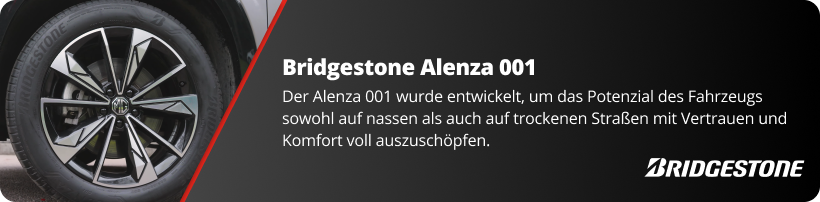 Bridgestone Alenza A001 Reifen Banner
