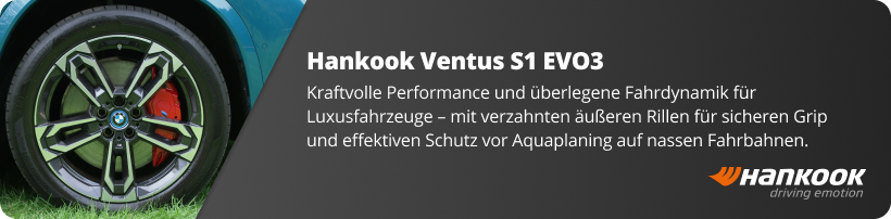 Hankook Ventus S1 Evo3 Reifen Banner