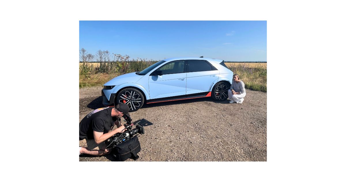 Bilder von den Dreharbeiten hinter den Kulissen zum Hyundai Ioniq 5 N