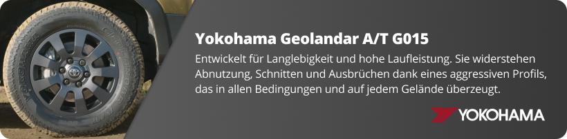 Yokohama Geolandar A/T G015 Reifen Banner