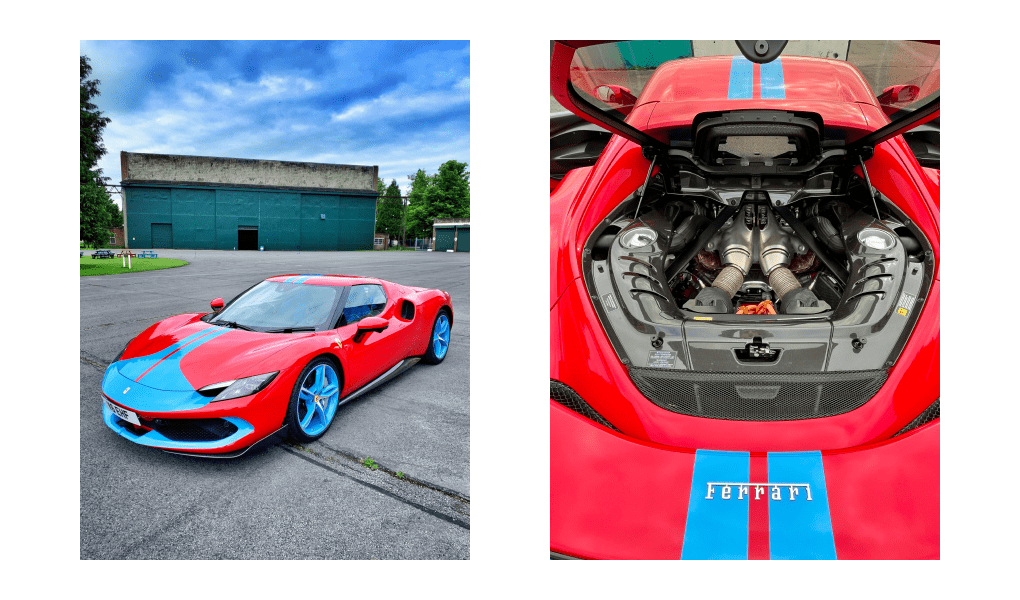 Exterieur-Bild und Motorraumbild des Ferrari 296 GTB